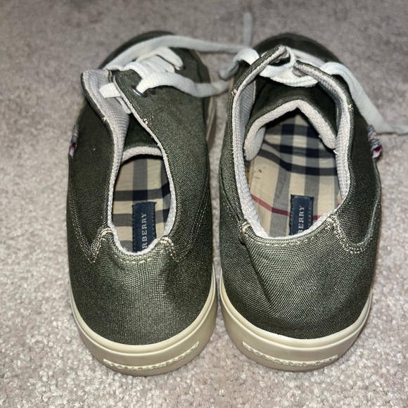 Authentic Vintage BURBERRY Sneakers-Army Green-Size 37 - Picture 3 of 6